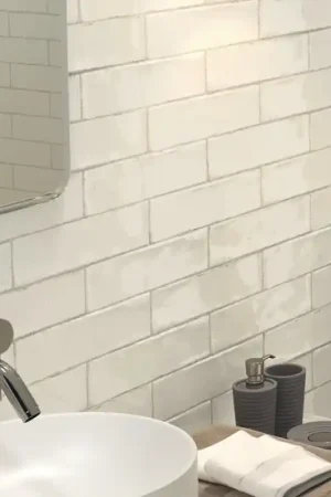 Quantité Limitée carrelage effet zellige 7,5x30 cm MILA IVORY